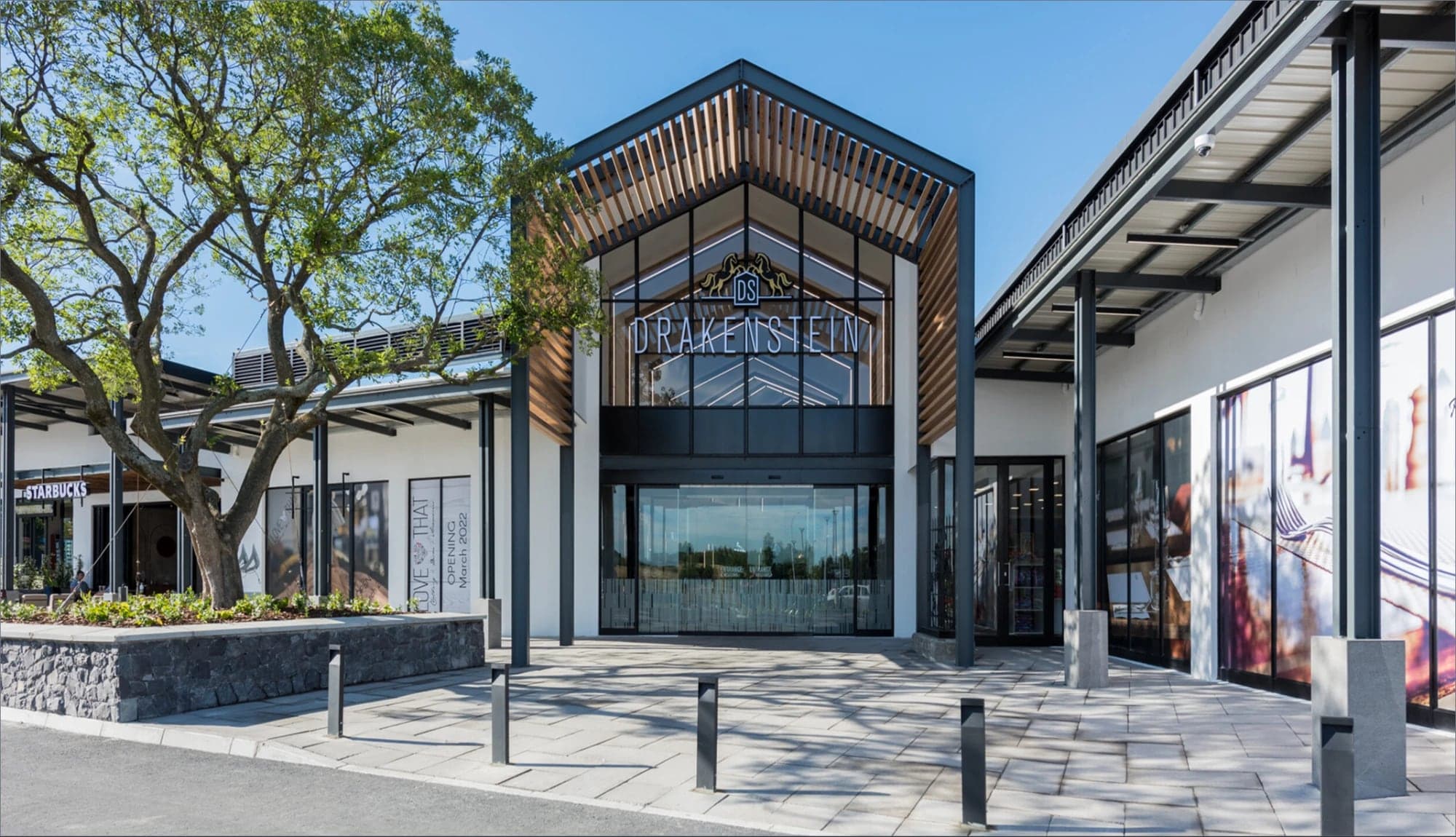 The entrance to Drakenstein Sentrum, one of the properties on the Firefly register